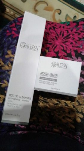 review cleanser moisturizer ileesh